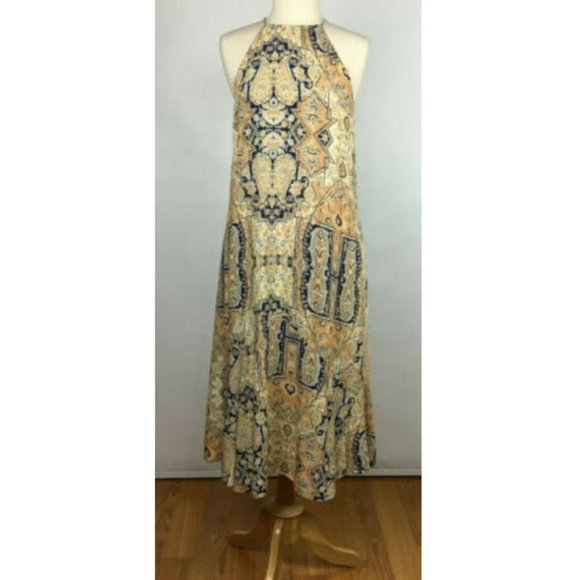 New  Geometric Print Sleeveless Maxi Dress  NWOT - Picture 3 of 6